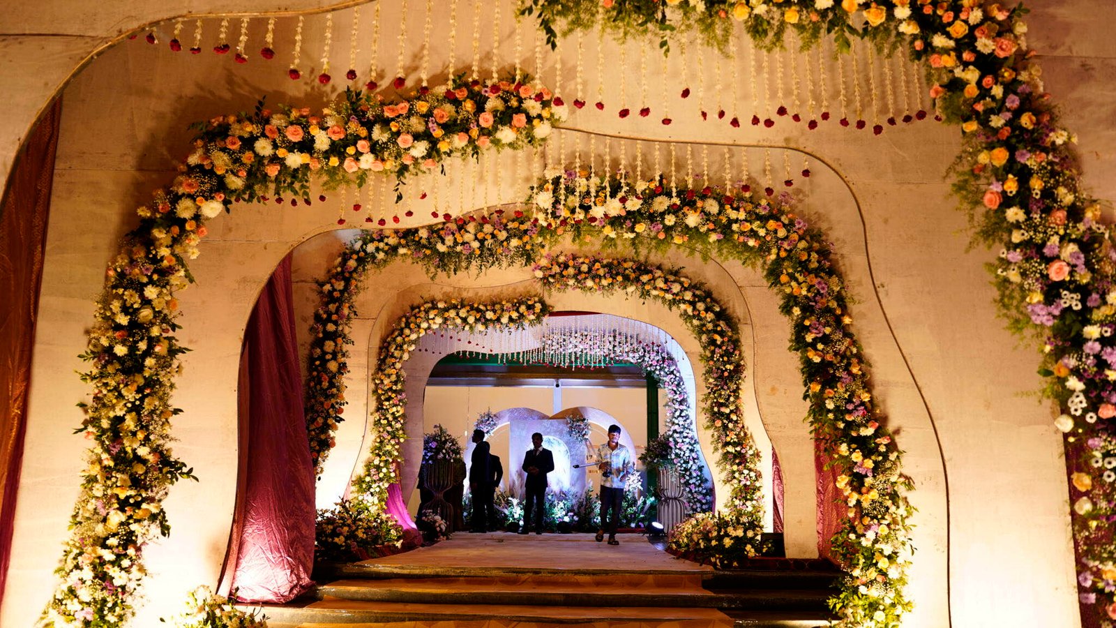 Gayatri Vihar — decorated banquet hall
